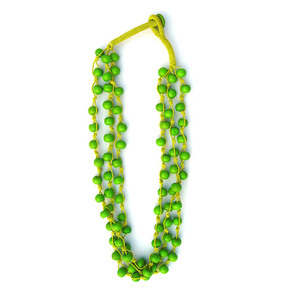 Collar de Cuentas de Hueso Hecho a Mano por Artesanos Indios, Estilo Étnico Moderno, Cadena de Eslabones en Forma de Corazón de 18 Pulgadas para Mujer, Elegante para Bodas - Product Image 3