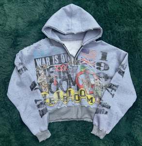 Conjunto de Ropa Deportiva para Hombre, Pantalones y Sudadera de Felpa Gruesa de 360 GSM, Secado Rápido, Corte Cuadrado, Estilo Urbano de Invierno, Impresión Digital de Alta Calidad - Product Image 2