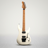 Gitar Elektrik Profesional SBS SS260 6-Senar Body Solid Alder Neck Maple Flame Roasted Fret Baja Tahan Karat Jumbo Humbucker