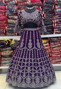 Lehengas สำหรับผู้หญิงที่มีคุณภาพสูงชุด lehenga choli ชุดปาร์ตี้งานหมั้นชุดเสื้อผ้าเจ้าสาวทำมือ - Product Image 5