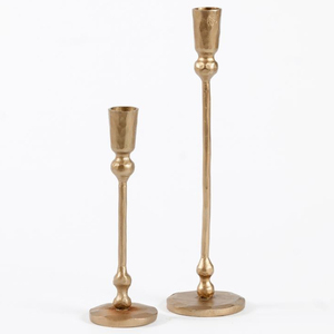 Support de pilier de bougeoir de finition dorée en métal de Style nordique pour la décoration de maison de mariage - Product Image 2