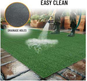 AlwaysGreen Kunstrasen Indoor/Outdoor Läufer-Teppich 10mm/15mm Weich Wasserdicht Drainagelöcher Pflegeleicht Grüne Hundematte 3 - Product Image 6