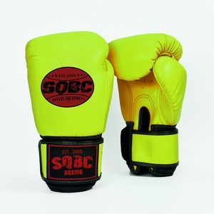Gants de boxe en cuir véritable personnalisés en gros toutes les tailles avec des matériaux de meilleure qualité avec logo personnalisé gants de boxe - Product Image 1