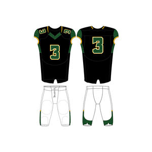 Vente en gros de qualité professionnelle, impression numérique complète, nouveau design personnalisé, top ventes, uniforme de football américain à manches courtes - Product Image 4