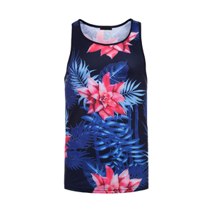 Custom Design Breathable Custom Sizes tank Top Sublimation Print Shirts 100% Polyester Sleeveless Graphic Design Print Singlet - Product Image 1