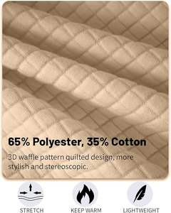 Sudadera ligera con cremallera completa para hombre Sudadera con capucha con cremallera y ajuste holgado Patrón sólido Diseño forrado Material de algodón de poliéster tejido - Product Image 2