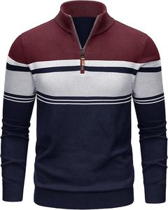 Suéter de Punto W9592Y Knzhee Industry para Hombre, Antiarrugas, Antibolitas, Transpirable, Delgado, 100% Algodón, Informal, Holgado, para Invierno - Product Image 4