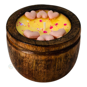 Vela votiva de madera perfumada con relleno de corazón ecológico para festivales Halloween Navidad graduación regalos de Año Nuevo hechos cera de soja - Product Image 1