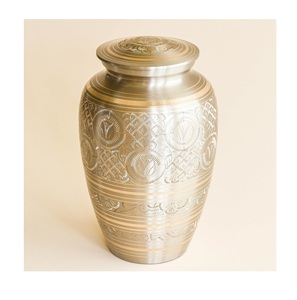 กุหลาบทองหรูหราหยดน้ำตาโกศใส่เถ้ากระดูกทองเหลือง100% สำหรับผู้ใหญ่ - Product Image 3