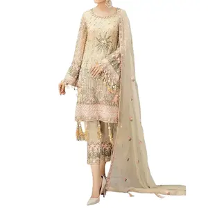 Nouvelle collection de vêtements décontractés pour femmes, Salwar Kameez en tissu de coton pakistanais, été 2023, couture de haute qualité, vente en gros, ODM, groupe AMK - Product Image 2