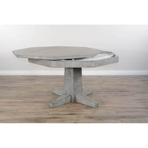 Alpine Grey Reversible Game and <b>Dining</b> <b>Table</b> Wire Brushed Mahogany Solids and Veneers Ideal <b>for</b> Home Game Night and Meals - Product Image 4