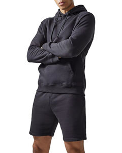2024 <b>Men</b> Summer Solid Color <b>Hoodie</b> <b>Short</b> <b>Set</b> 2 Piece Custom Streetwear Breathable <b>Men's</b> Hoodies <b>Shorts</b> <b>Sets</b> - Product Image 2