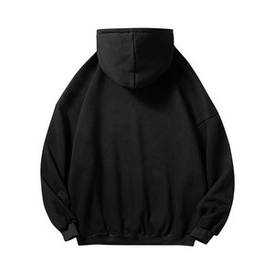Diseño personalizado de alta calidad pulóver hombres gota hombro sudaderas con capucha de color sólido de talla grande hombres gota hombro sudaderas con capucha hechas en Pakistán - Product Image 2