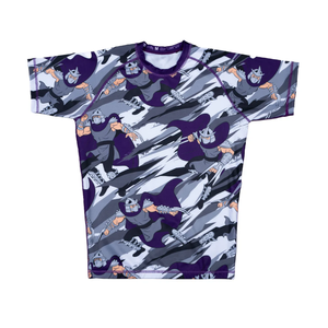 Best Quality Men's Rash Guard Sublimation Printed Spandex for BJJ Gym <b>Surfing</b> Compression MMA Shirts Canvas Washed Technique - Product Image 1