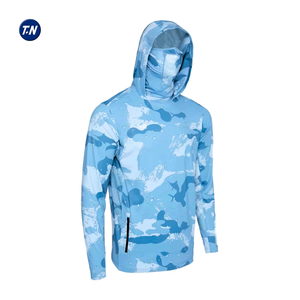 Camiseta de Pesca Personalizada con Logotipo, Protección UPF 50, Secado Rápido, Antibacteriana, Transpirable, de Spandex/Poliéster, Manga Larga, Unisex, Tallas Grandes - Product Image 3