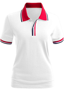 Camiseta Polo de Manga Corta de Algodón de 220g de Alta Calidad con Logotipo Personalizado para Mujer, Diseño Clásico y Cómodo con Botones, Venta al por Mayor - Product Image 6