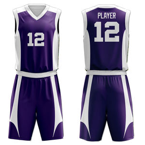 Conjunto de camiseta de baloncesto personalizada reversible para hombre, uniforme de equipo, camisetas de baloncesto atléticas de hip hop, pantalones cortos - Product Image 4