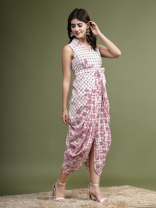 À la main rayonne imprimé a-ligne femmes combinaison 2024 Sexy une pièce combinaison plage porter été barboteuse robe - Product Image 3
