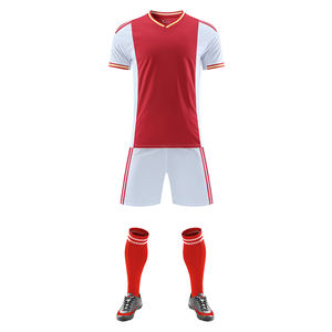 Uniforme de fútbol personalizado para adultos, 100% poliéster, impermeable, de secado rápido, con logotipo de impresión personalizado, kit deportivo de Nueva Jersey - Product Image 3