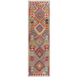 Tapis de couloir Maimana Afghanistan Kilim 291 x 86 cm - Product Image 1