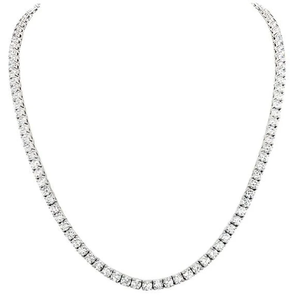 Chaîne de tennis de luxe durable 2.5 MM argent/plaqué or 10 carats diamants de laboratoire Look classique cadeaux modernes or jaune PT950 - Product Image 3