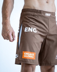 Shorts de combat athlétiques en tissu extensible durable, légers et respirants, pour l'entraînement et la pratique sportive, pour hommes, usage quotidien. - Product Image 2