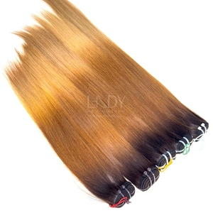 Bonne qualité Soyeux Droit Faire des paquets de couleur Ombre à partir d'extensions de cheveux humains vietnamiens Pas d'emmêlement Pas de perte - Product Image 2