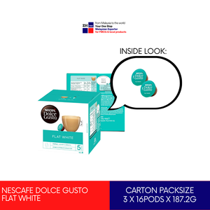 NES Cafe Dolce Gusto แคปซูล16ฝักสีขาวแบน arabica Robusta เมล็ดกาแฟมาเลเซียผู้จัดจำหน่ายที่ได้รับอนุญาต - Product Image 2