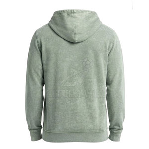 Nueva Llegada: Sudadera con Capucha y Cremallera para Hombre, Lavado Ácido, 100% Algodón, Chaqueta de Invierno Informal con Mangas Largas, Ajuste Cómodo para el Día a Día - Product Image 6
