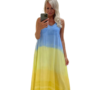 Elegante estampado étnico Sling vestido largo mejor calidad 2025 mujeres vacaciones de verano vestido sin mangas vestido de alta moda todo el tiempo - Product Image 2