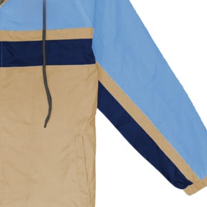 Fabricant personnalisé, sweat à capuche coupe-vent décontracté avec short, ensembles coupe-vent grande taille, ensembles de shorts coupe-vent à taille élastique - Product Image 4