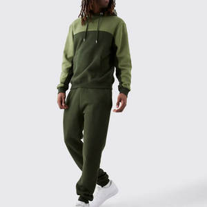 Custom OEM Cotton Print <b>Hoodie</b> Plus Size Tracksuit Pant For Men Tracksuit Flared Mens Two Pieces Jogger Set 2025 - Product Image 1