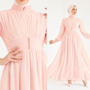 Dernier créateur Modeste Jalabiya Kaftan Dubaï Style Soirée Longue Robe Dames Nouvelles Couleurs Élégantes Mariages Vêtements Islamiques Turquie - Product Image 3
