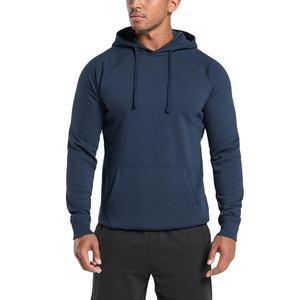 Sudadera con capucha personalizada para hombre, Jersey ajustado de talla estadounidense, mezcla de algodón y poliéster, manga raglán, estampado de pantalla forrado, otoño sólido 2026 - Product Image 1