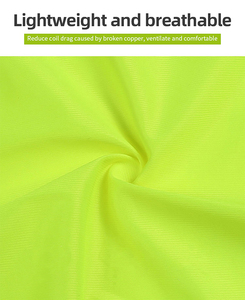 Vert Orange Casual Jersey 100% Coton Gilet de Sécurité Solide Haute Qualité Réfléchissant À Séchage Rapide Hommes Vêtements De Travail T-Shirt Impression Personnalisée - Product Image 6