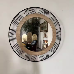 Vente en gros de miroirs muraux modernes de forme ronde, cadres d'art en métal de haute qualité, décorations murales haut de gamme - Product Image 5