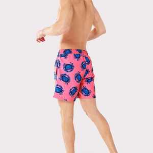 Custom Sublimated 100% Cotton Swim <b>Trunks</b> for <b>Men</b> Quick Dry Beach Shorts Compression Liner Zipper Pocket Solid Service - Product Image 2