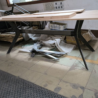 Pieds de table à manger en métal de haute qualité, meubles de bureau, table rectangulaire en fer, pied de table