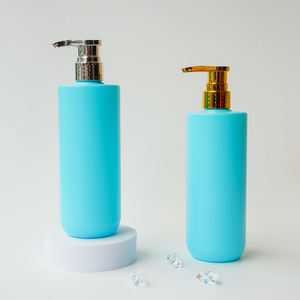 Emballage pour cosmétiques 500ml bouteilles en plastique vert Lotion pour le corps conditionneur shampooing pour nettoyant pour le visage conception personnalisée - Product Image 1