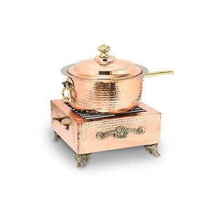 Plato de frotamiento aislado de grado profesional Tapa de vidrio para calentar alimentos de acero inoxidable 4L/8L Calefacción de vapor a gas para bodas - Product Image 6