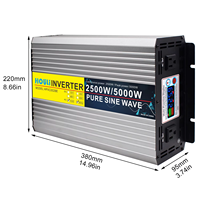 Convertisseur solaire monophasé HOULI 5000W 50/60 Hz à onde sinusoïdale pure 12V vers 110V AC 48V MPPT pour appareils ménagers et utilisation automobile