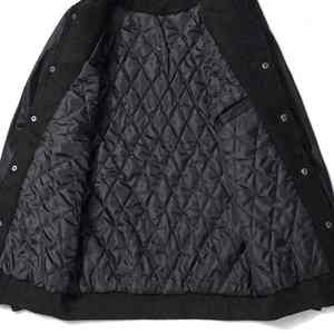 Chaqueta universitaria de cuero auténtico Letterman personalizada para hombre, chaqueta con parches y etiquetas de logotipos bordados en Color negro para hombre de Pakistán - Product Image 6