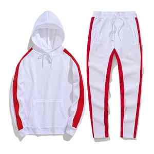 Survêtement décontracté d'hiver léger pour hommes Prix de gros Personnalisé Deux tons Coupe régulière Polyester Coton Survêtement - Product Image 4