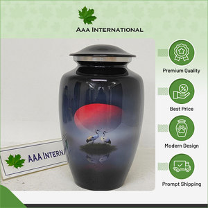 Colección única de urnas de cremación para adultos de aluminio de diseño personalizado para mantener las cenizas conmemorativas del fabricante y exportador indio - Product Image 6