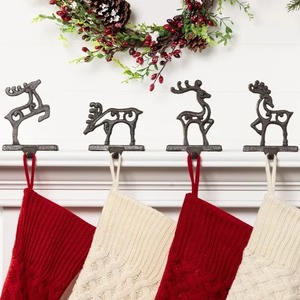 Vente chaude de haute qualité support de bas de noël pour cheminée cheminée vacances décoration métal cadeau présentoir - Product Image 2