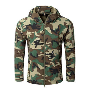 <b>Men's</b> <b>Camo</b> Hunting <b>Jackets</b> on Hot Sale Reasonably Priced New Canvas Clothing with Stand Collar - Product Image 5