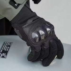Gants de moto de course de cyclisme unisexes résistants à l'usure à cinq doigts en carbone avancé avec logo personnalisé - Product Image 4