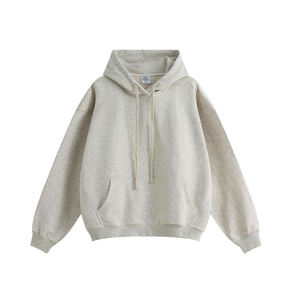 Sweat-shirt à capuche en molleton délavé personnalisé pour femme, vente en gros OEM, avec badge, tailles et couleurs personnalisées, style streetwear - Product Image 1