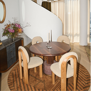 เก้าอี้ทานอาหารพนักพิงโค้ง ดีไซน์ยุโรปทันสมัย หุ้มผ้าหรูหรา สำหรับโรงแรมและร้านอาหาร - Product Image 5