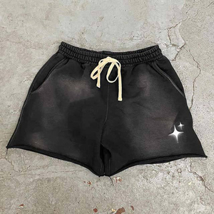 กางเกงขาสั้นผู้ชายแบบย้อมสีเอซิด ขายดี ราคาส่ง ดีไซน์ตามสั่ง ไซส์ผู้ใหญ่ สไตล์ลำลอง พร้อมบริการสั่งทำ - Product Image 4